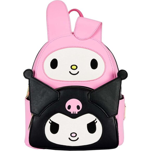 Sanrio Hello Kitty My Melody Kuromi Double Pocket Shoulder Bag for Women - Picture 1 of 6